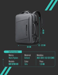 Foto 7 | Mochila Mark Ryden 9299kr Gris