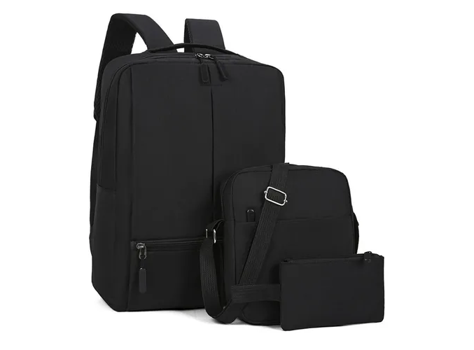 Foto 2 pulgar | Ninzi Mochila Urbana De Negocios Tipo Bolso Para Portátil Multifuncional Para Laptop,3 Piezas,color De Negro