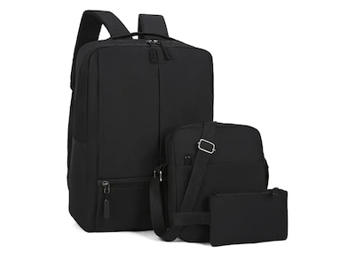 Foto 1 | Ninzi Mochila Urbana De Negocios Tipo Bolso Para Portátil Multifuncional Para Laptop,3 Piezas,color De Negro