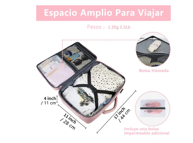 Foto 4 pulgar | Mochila para Laptop Xtellar 15.6 Pulgadas Rosa