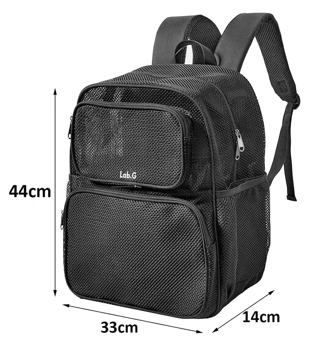 Foto 3 pulgar | Mochila De Viaje De Malla Resistente Negro