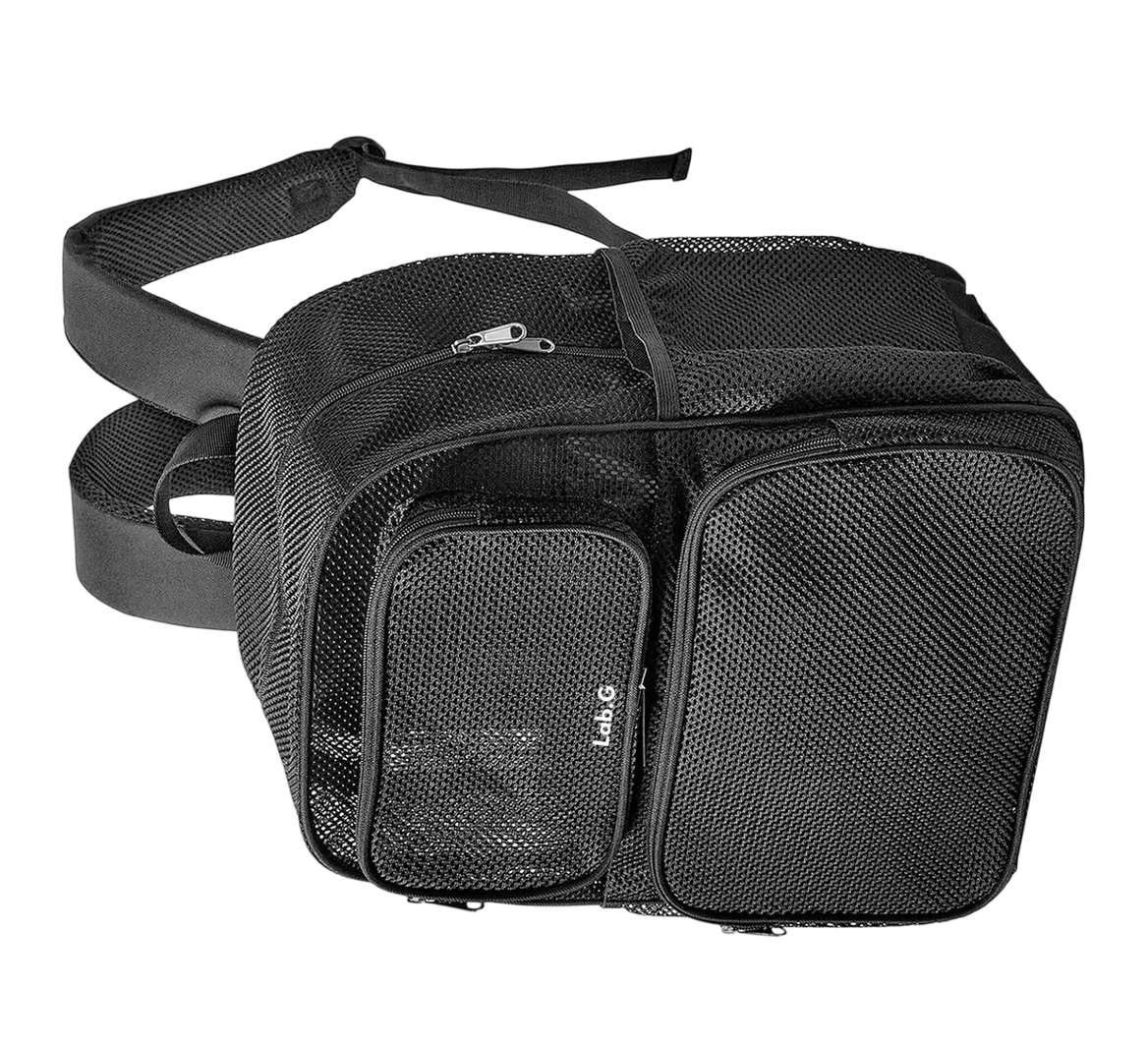 Foto 6 pulgar | Mochila De Viaje De Malla Resistente Negro