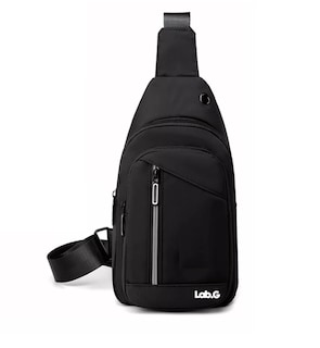 Foto 1 | Pechera Mochila Lab.g Impermeable Multifunción Cruzada Hombro Negro
