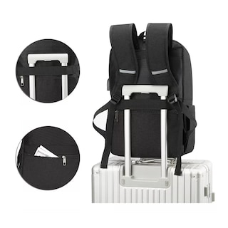 Foto 4 | Mochila Antirrobo Mochila Para Portátil Mochilas De Viaje Belug, Negra