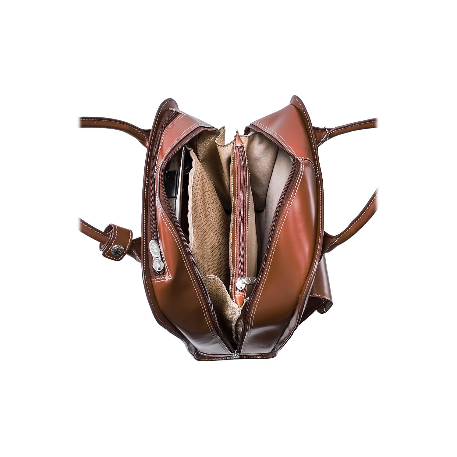 Foto 3 | Maletín Para Portátil Mcklein Uptown 15 De Piel Con Ruedas, Color Marrón - Venta Internacional.