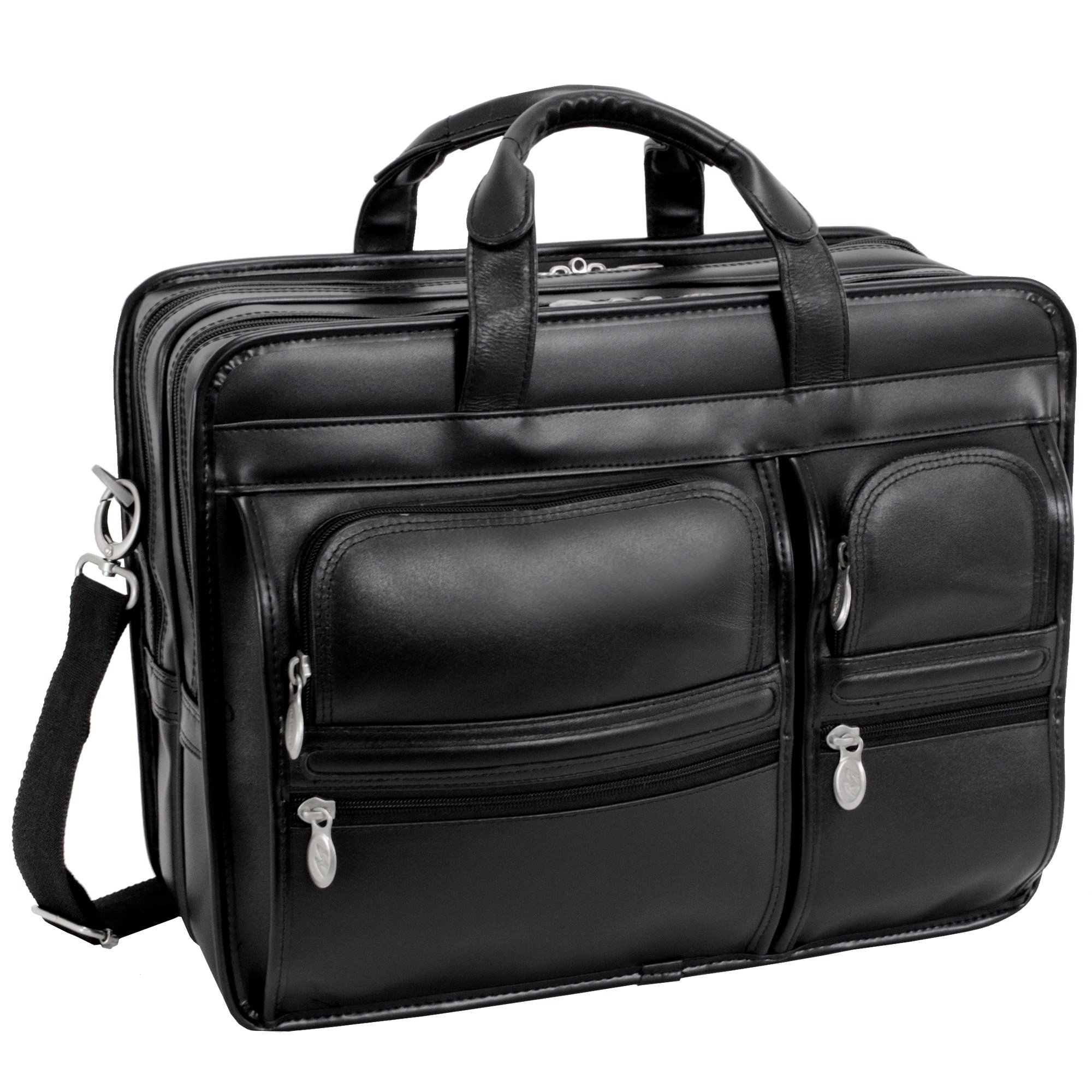 Foto 1 | Maletín Para Portátil Mcklein Clinton De 17 Pulgadas De Nailon Con Ruedas, Color Negro - Venta Internacional.