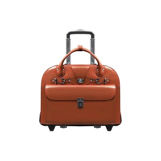 Foto 3 | Maletín Mcklein Roseville 15 De Piel Con Ruedas Marrón - Venta Internacional.