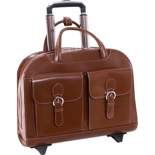 Foto 1 | Maletín Para Portátil Mcklein Davis De Piel De 15 Pulgadas Con Ruedas, Color Marrón - Venta Internacional.