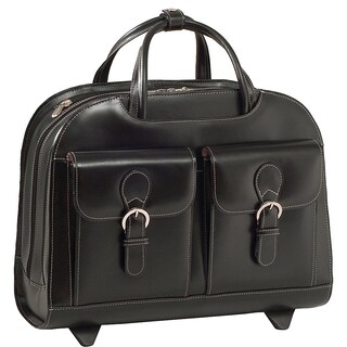 Foto 4 | Maletín Para Portátil Mcklein Davis De Piel De 15 Pulgadas Con Ruedas, Color Marrón - Venta Internacional.