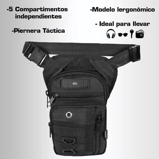 Foto 3 | Piernera Táctica Amplia Multi-compartimentos Eo Safe Imports Esi-18946 Negro