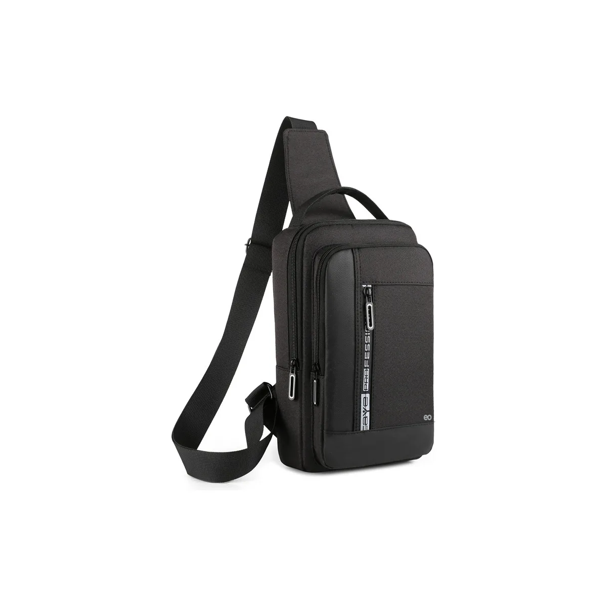 Foto 2 pulgar | Mochila Bandolera Cruzada Con Puerto De Carga Usb Eo Safe Imports Esi-18952 Negro