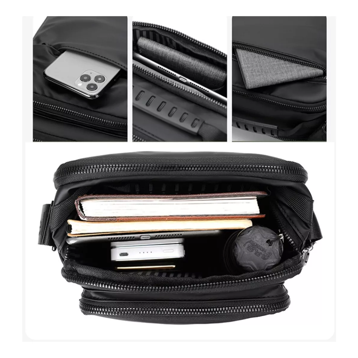 Foto 3 pulgar | Bolso Bandolera Crossbody, Impermeable Eo Safe Imports Esi-18970 Negro