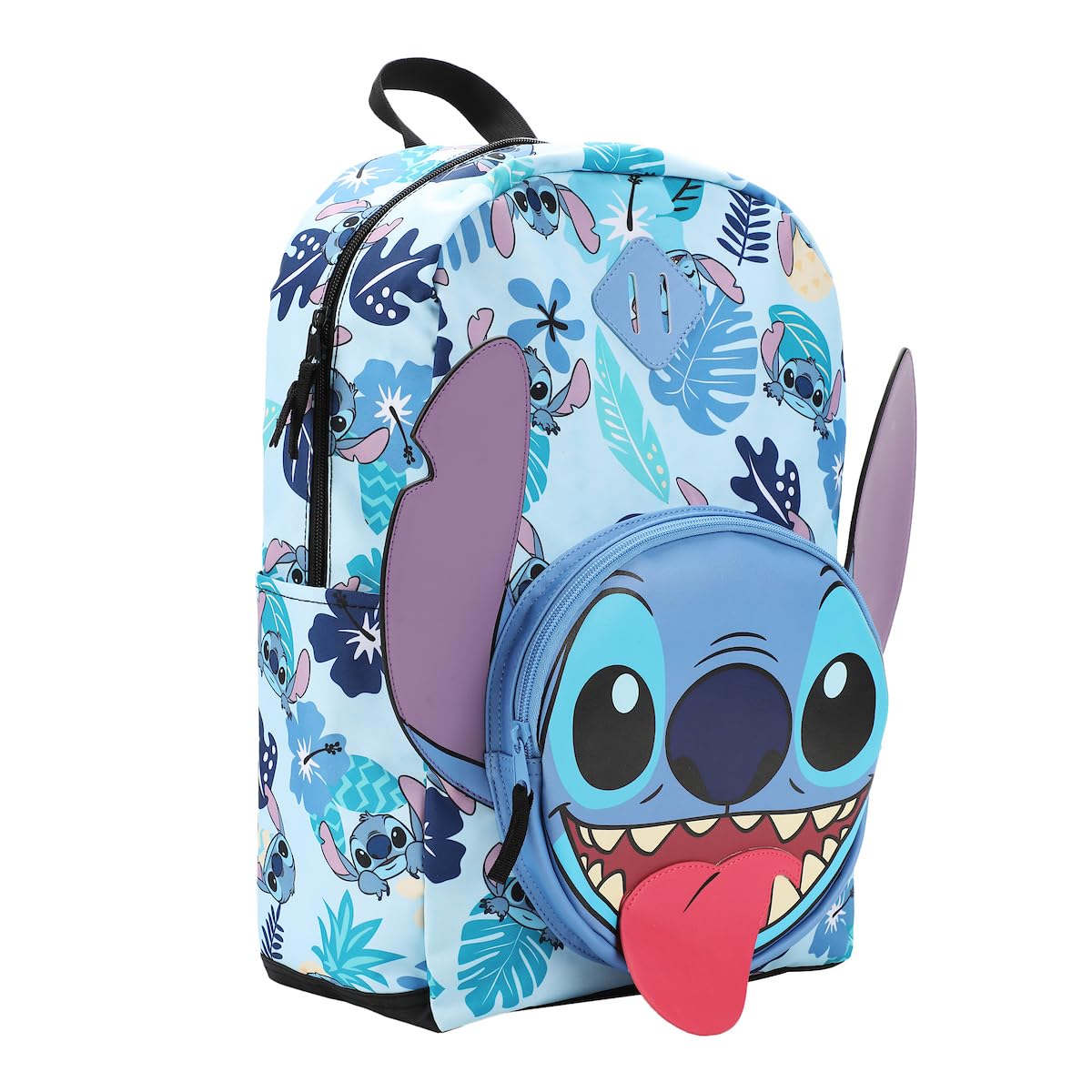 Foto 3 pulgar | Mochila Bioworld Disney Stitch 3d Character 43 Cm - Venta Internacional.