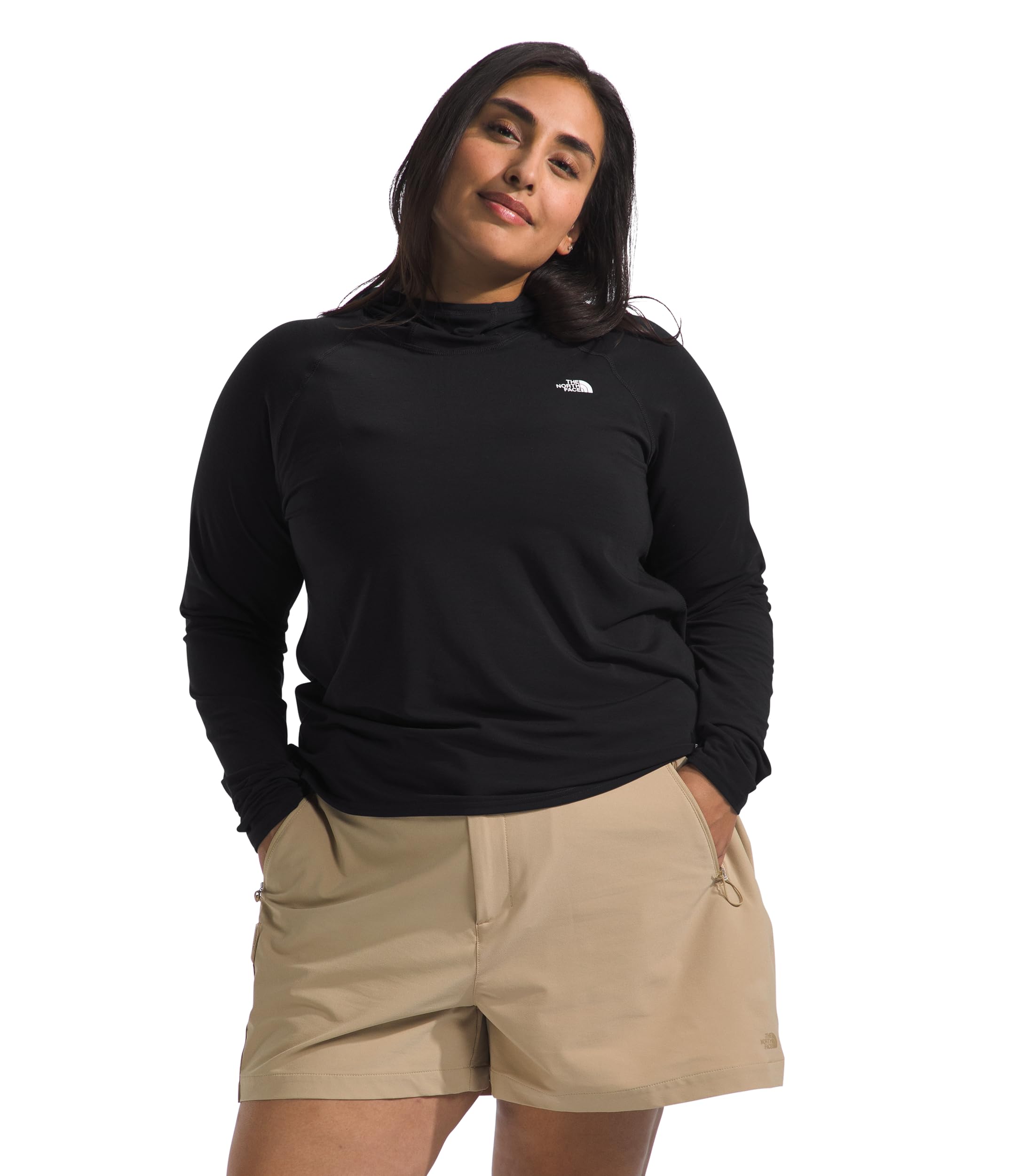 Foto 2 pulgar | Sudadera Con Capucha The North Face Adventure Sun Para Mujer Tnf Negra, Talla S - Venta Internacional.