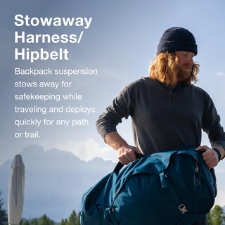 Foto 4 | Mochila De Viaje Osprey Farpoint 40l Para Hombre Tunnel Vision Grey - Venta Internacional.