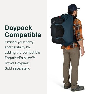 Foto 6 | Mochila De Viaje Osprey Farpoint 40l Para Hombre Tunnel Vision Grey - Venta Internacional.