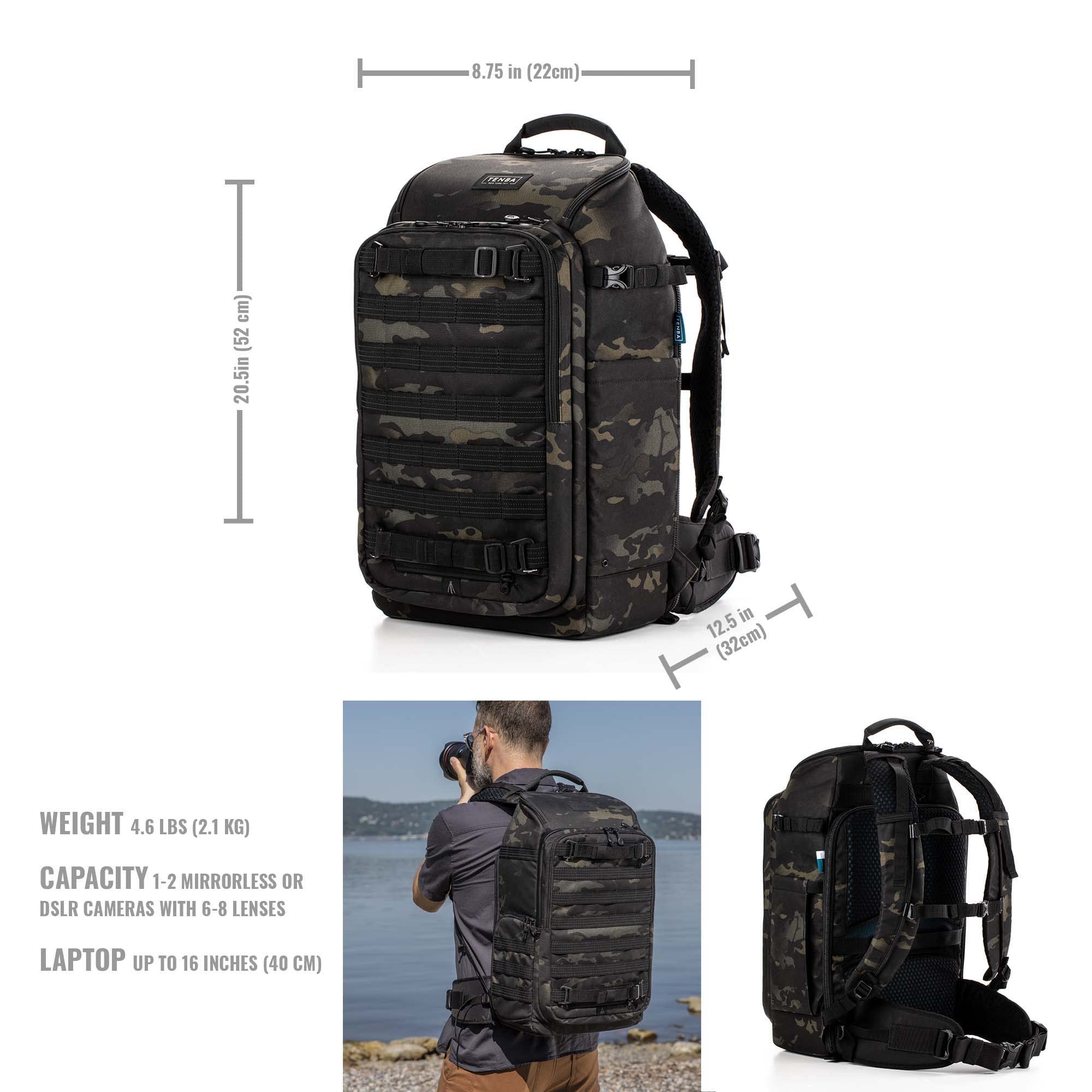 Foto 3 pulgar | Mochila Tenba Axis V2 16l Multicam Negra Para Cámara Y Tableta - Venta Internacional.