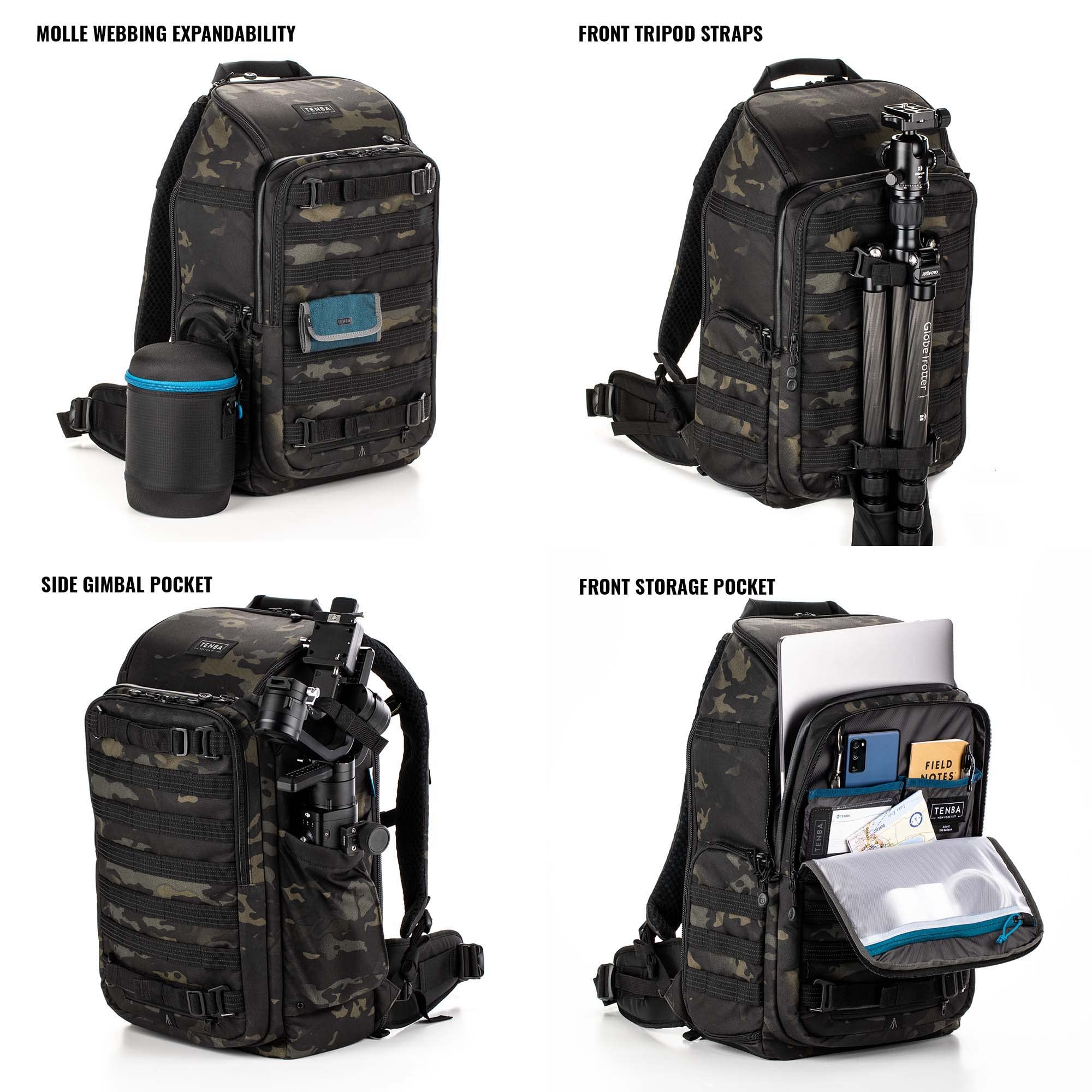 Foto 7 pulgar | Mochila Tenba Axis V2 16l Multicam Negra Para Cámara Y Tableta - Venta Internacional.