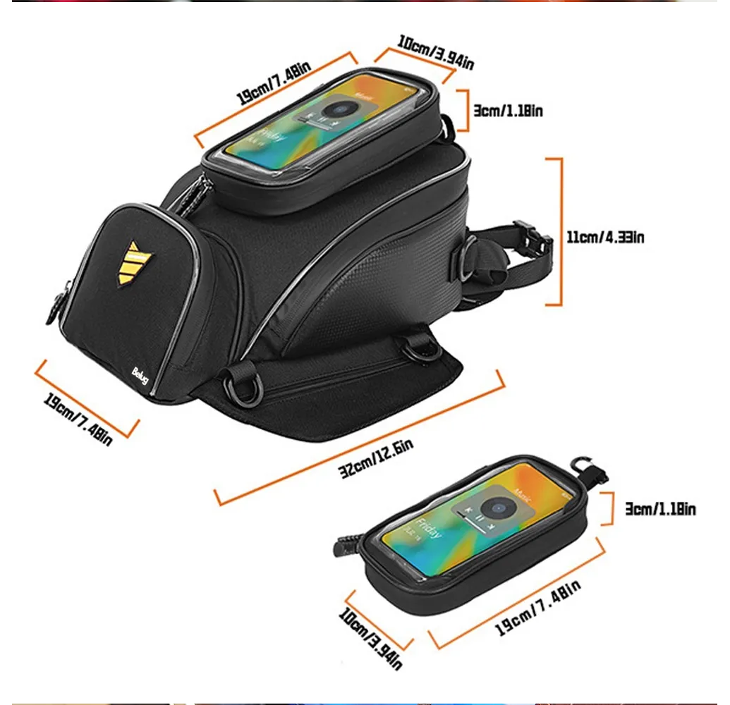 Foto 5 pulgar | Mochila Belug Impermeable para Teléfono Negro