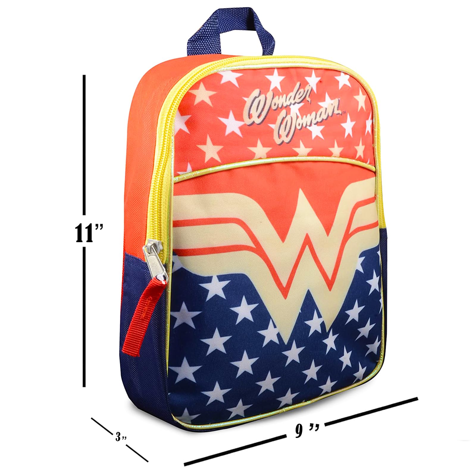 Foto 4 pulgar | Set De Mochilas Disney Wonder Woman Para Niños Pequeños Con Pegatinas 3+ Y - Venta Internacional.