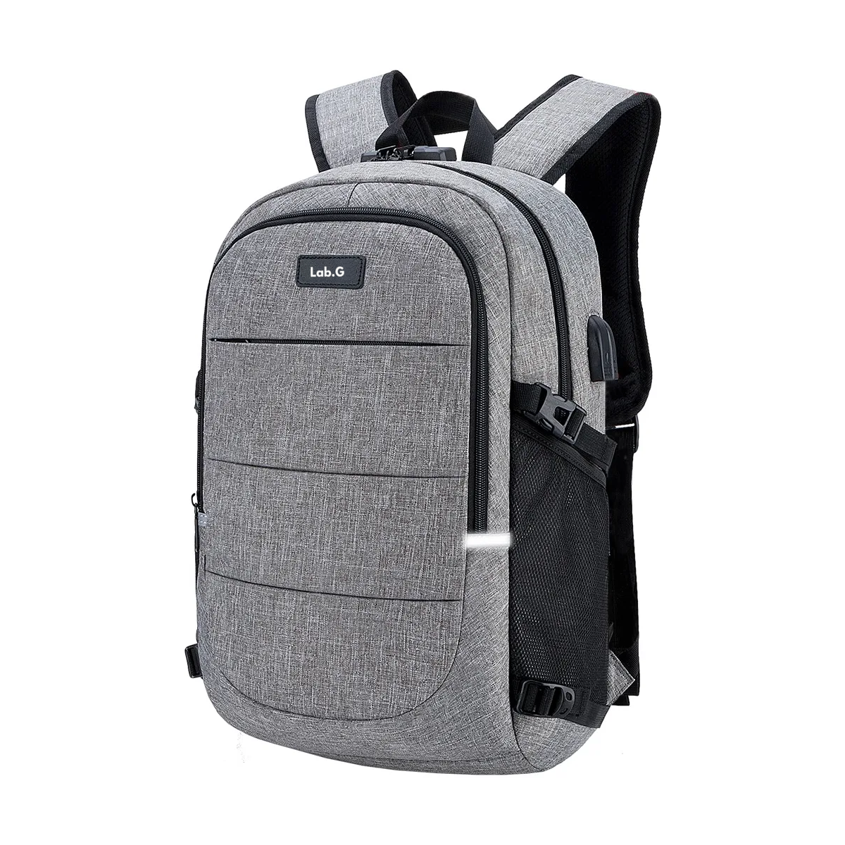 Foto 1 | Mochila Antirrobo Mochila Impermeable Para Portátil De 15.6,  Y 3 Cierres Lab.g Gris