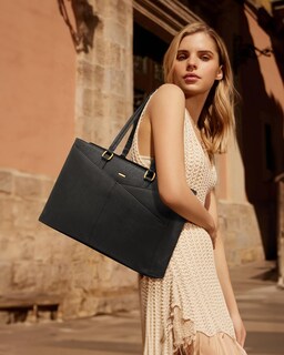 Foto 2 | Bolsa Para Portátil Lovevook Para Mujer De 15.6 Pulgadas, Piel Vintage - Venta Internacional.