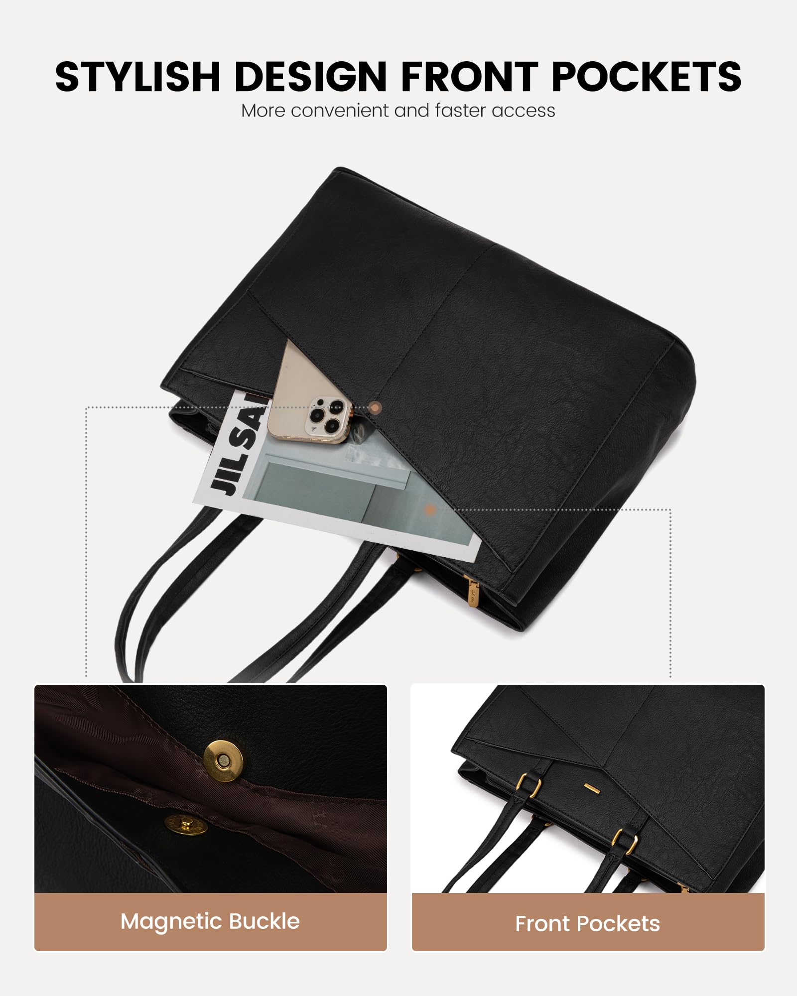 Foto 5 pulgar | Bolsa Para Portátil Lovevook Para Mujer De 15.6 Pulgadas, Piel Vintage - Venta Internacional.