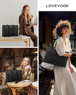 Foto 7 | Bolsa Para Portátil Lovevook Para Mujer De 15.6 Pulgadas, Piel Vintage - Venta Internacional.