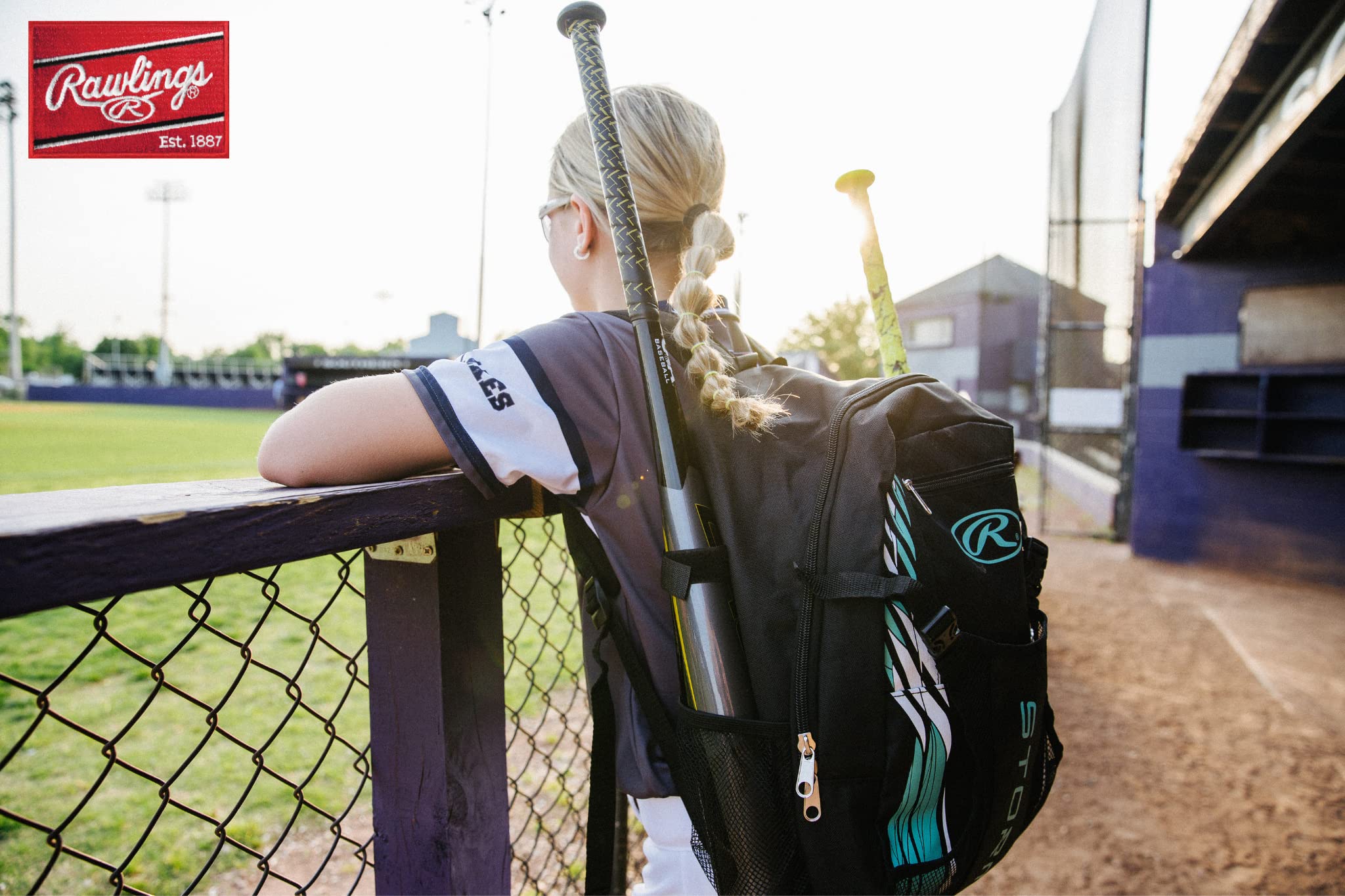 Foto 7 pulgar | Mochila Y Equipo Rawlings Storm T-ball/softball Mint - Venta Internacional.