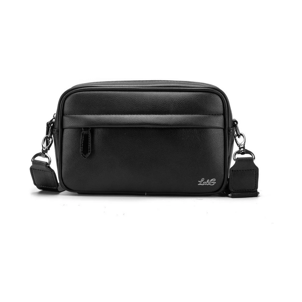 Foto 2 pulgar | Bolso  De Cuero Para Hombre Bandolera Todo Lab.g Negro