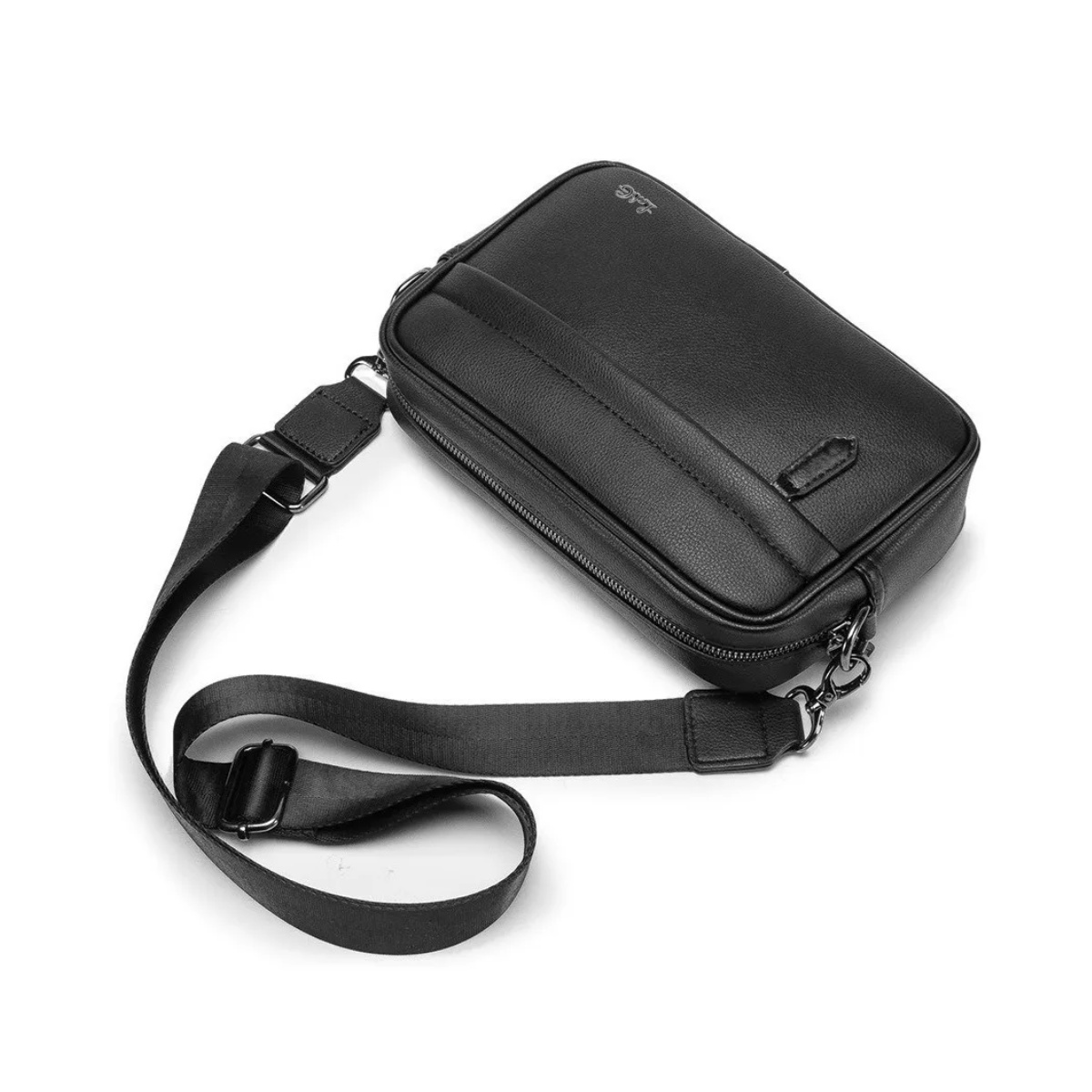 Foto 4 pulgar | Bolso  De Cuero Para Hombre Bandolera Todo Lab.g Negro