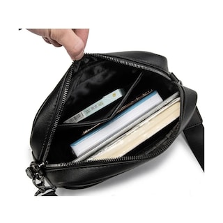Foto 4 | Bolso De Cuero Para Hombre Bandolera Todo Lab.g Negro