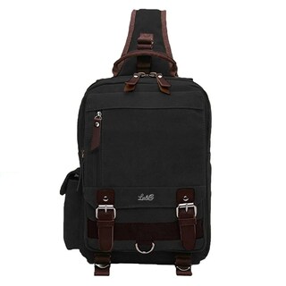 Foto 1 | Mochila Cruzada Mochila Cruzada De Broches 15l Lab.g Negro