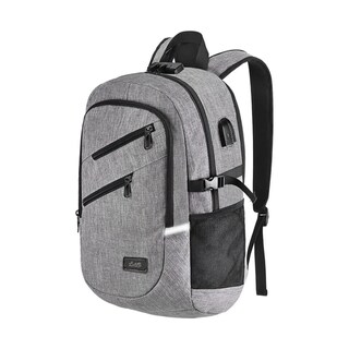 Foto 1 | Mochila Antirrobo Superior Negocios Impermeable 35l Doble Cierre Lab.g Gris
