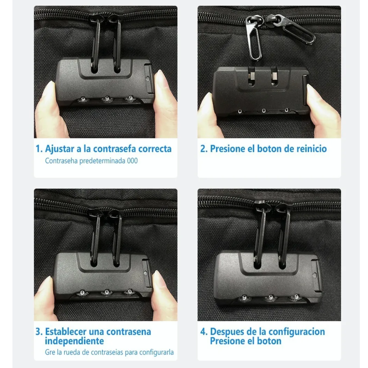Foto 4 | Mochila Antirrobo Superior Negocios Impermeable 35l Doble Cierre Lab.g Gris