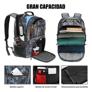 Foto 2 | Mochila Para Laptop Impermeable Eo Safe Imports Esi-19442 Gris