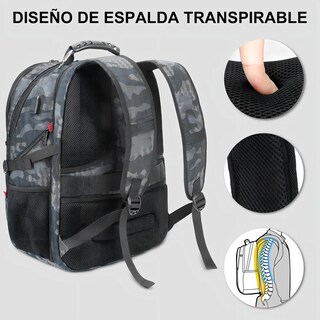 Foto 3 | Mochila Para Laptop Impermeable Eo Safe Imports Esi-19442 Gris