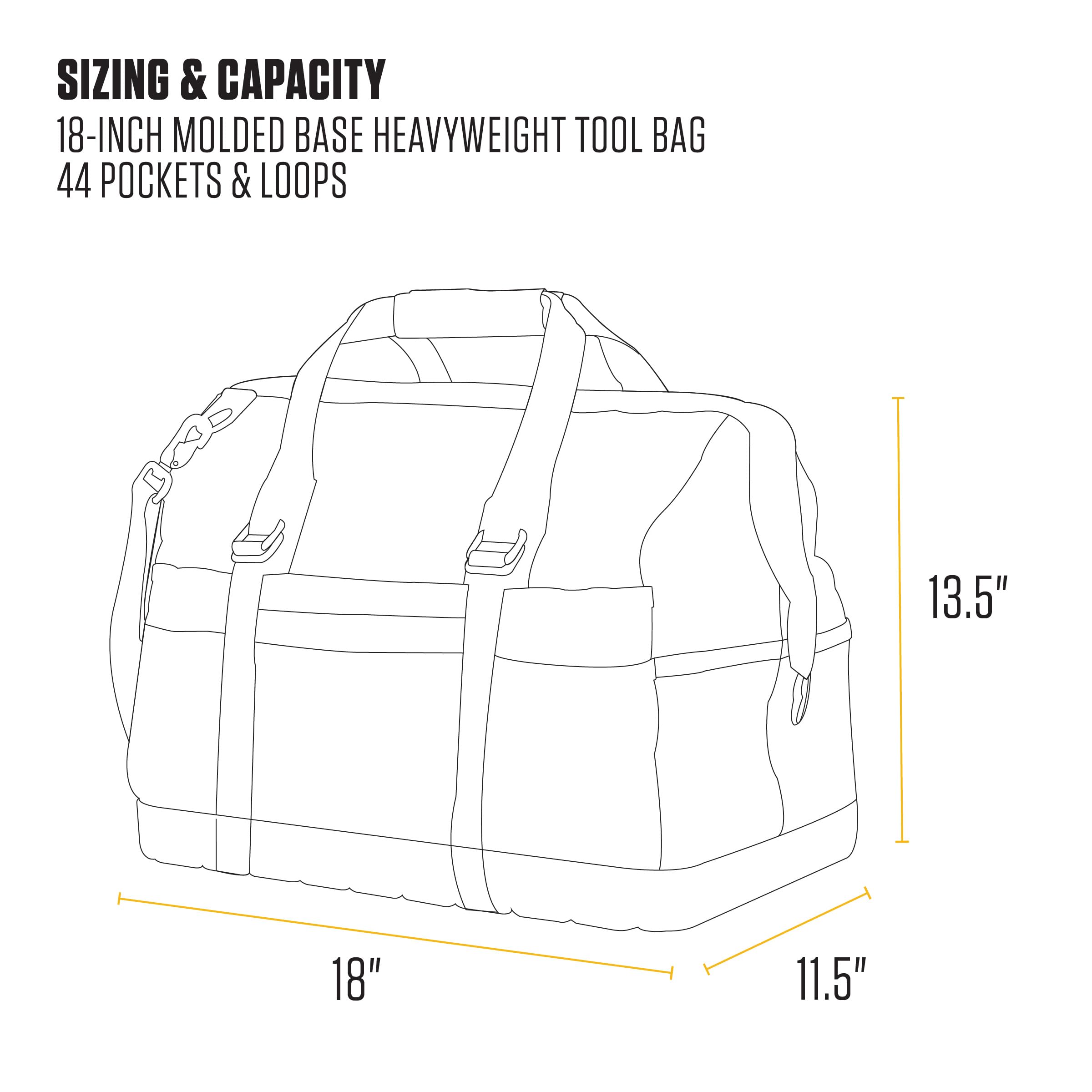 Foto 5 | Bolsa Para Herramientas Carhartt Gear B0000520 Con Base Moldeada, 18 Pulgadas, Color Marrón - Venta Internacional.