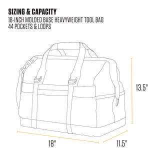 Foto 5 | Bolsa Para Herramientas Carhartt Gear B0000520 Con Base Moldeada, 18 Pulgadas, Color Marrón - Venta Internacional.