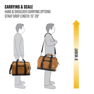 Foto 7 | Bolsa Para Herramientas Carhartt Gear B0000520 Con Base Moldeada, 18 Pulgadas, Color Marrón - Venta Internacional.