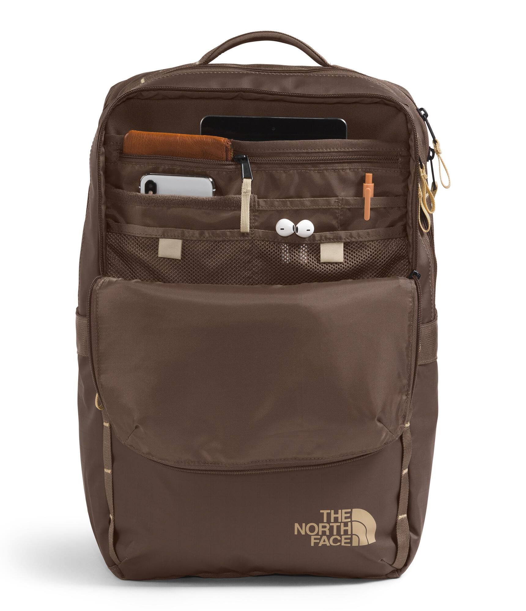 Foto 4 pulgar | Mochila The North Face Base Camp Voyager Marrón Ahumado/caqui - Venta Internacional.