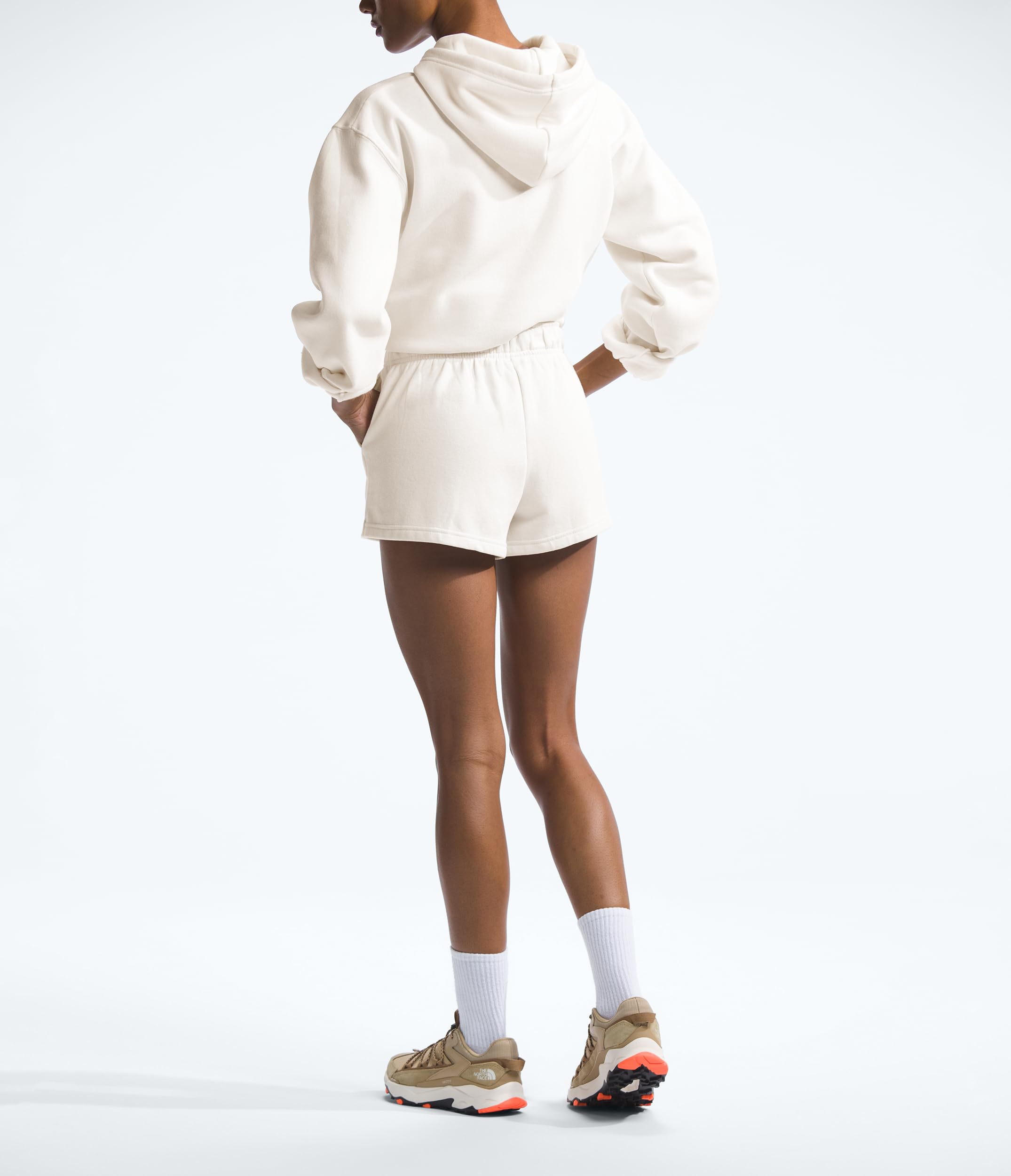 Foto 4 | Pantalones Cortos The North Face Para Mujer, De Forro Polar Con Forma De Media Cúpula, Color Blanco Dune - Venta