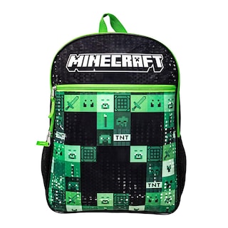 Foto 1 | Mochila Minecraft Casual Para Hombre Verde Poliéster - Venta Internacional.