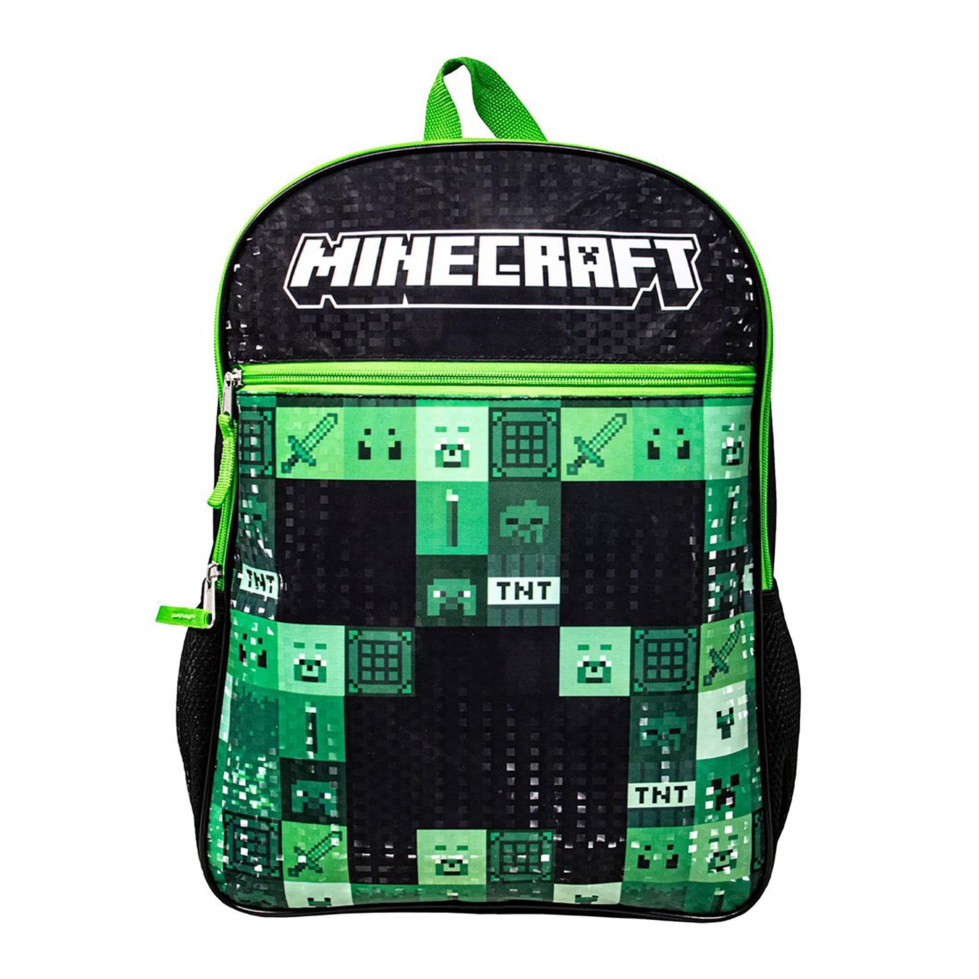 Foto 3 pulgar | Mochila Minecraft Casual Para Hombre Verde Poliéster - Venta Internacional.
