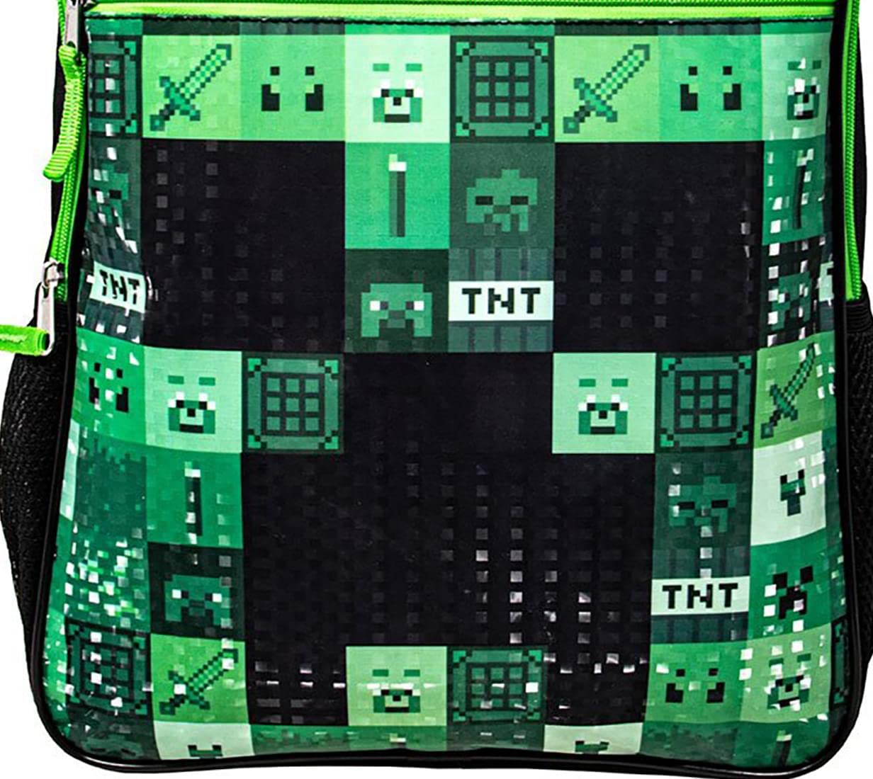 Foto 3 | Mochila Minecraft Casual Para Hombre Verde Poliéster - Venta Internacional.