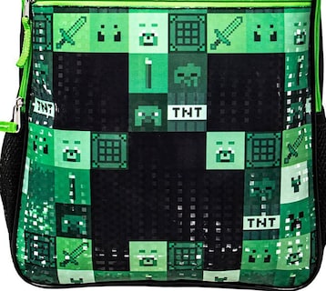 Foto 3 | Mochila Minecraft Casual Para Hombre Verde Poliéster - Venta Internacional.