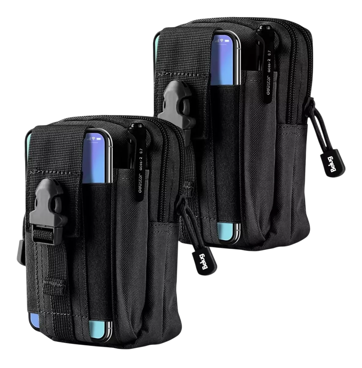 Foto 1 | 2ps Mochila Belug Tactica Bolsa Camuflaje Negro