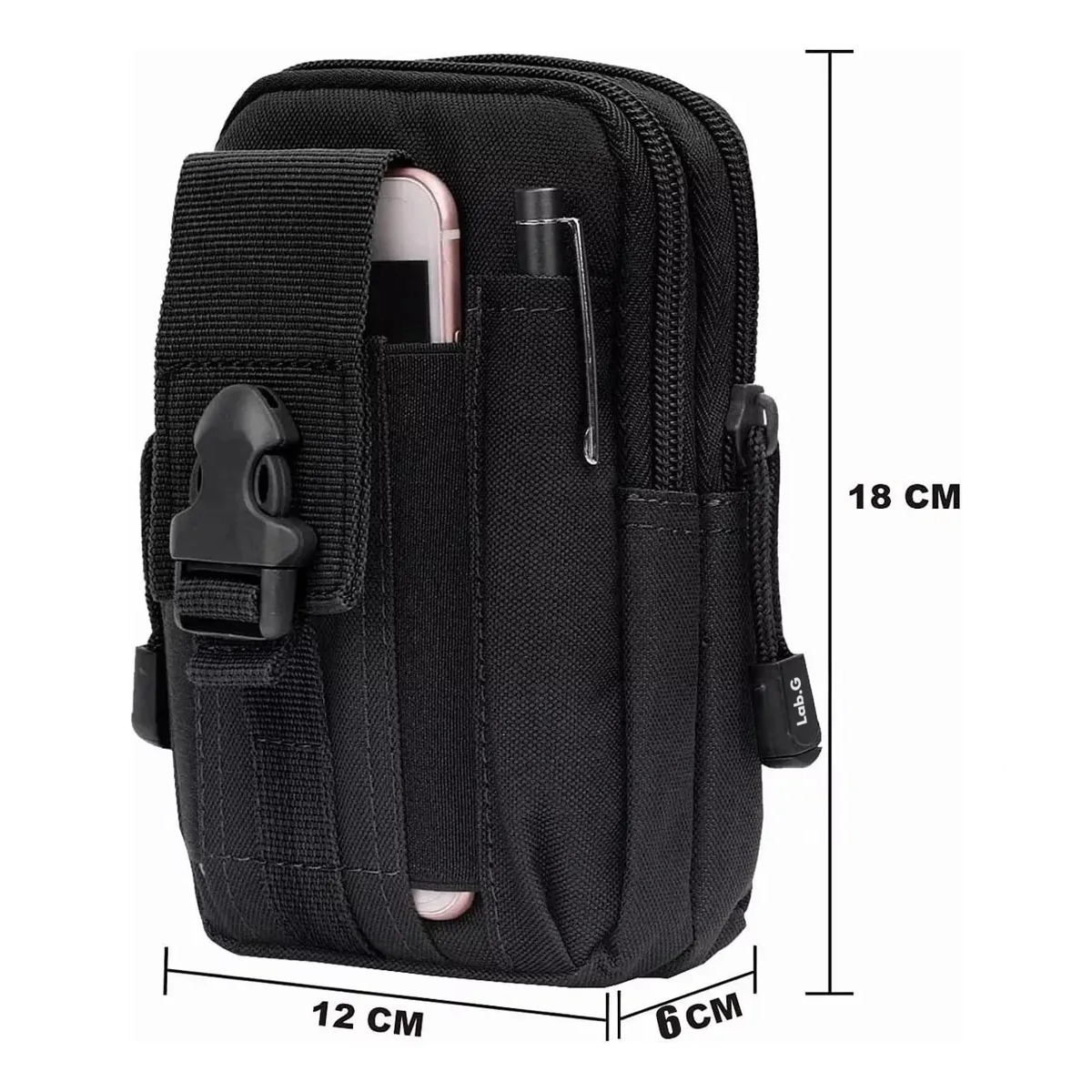 Foto 5 pulgar | 2ps Mochila Lab.g Tactica Bolsa Camuflaje Negro