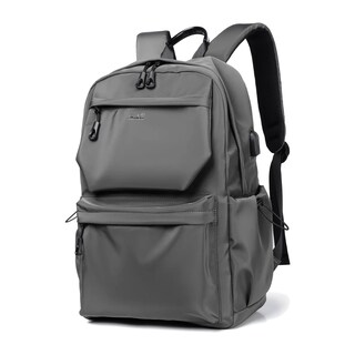 Foto 1 | Mochila Multifuncional De Moda Con Puerto Usb Para Hombre Poliéster Lab.g Gris