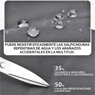 Foto 5 | Mochila Multifuncional De Moda Con Puerto Usb Para Hombre Poliéster Lab.g Gris
